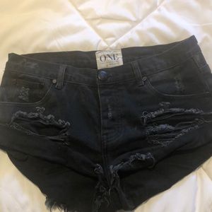 One Teaspoon Jean Shorts Black- Size 27